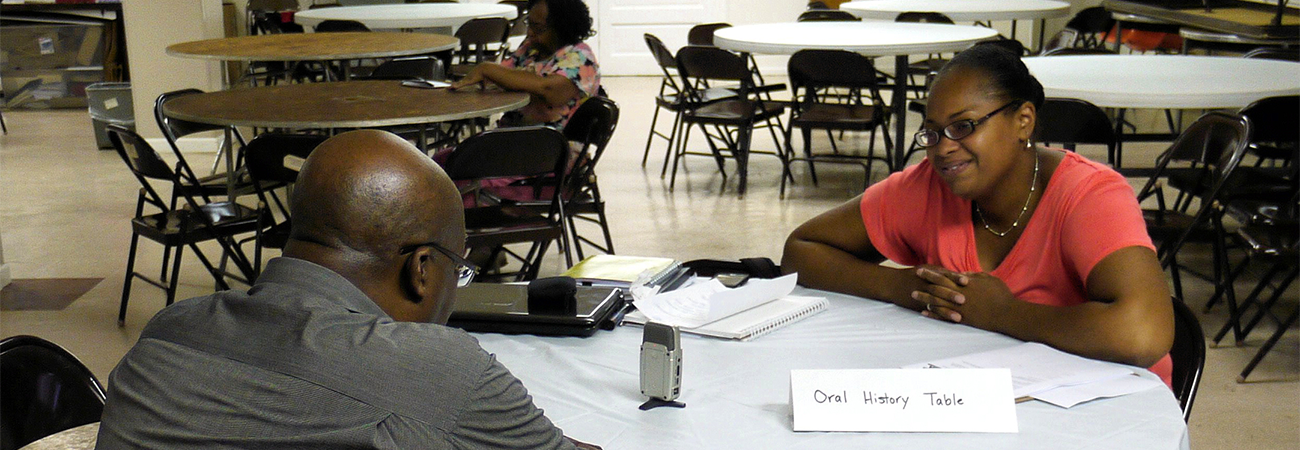 Screenshot from the lecture about Oral History from 