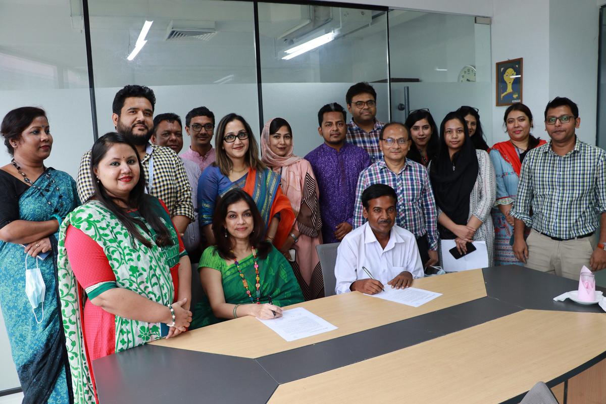 Project Srijon and Orco staff at BRAC university